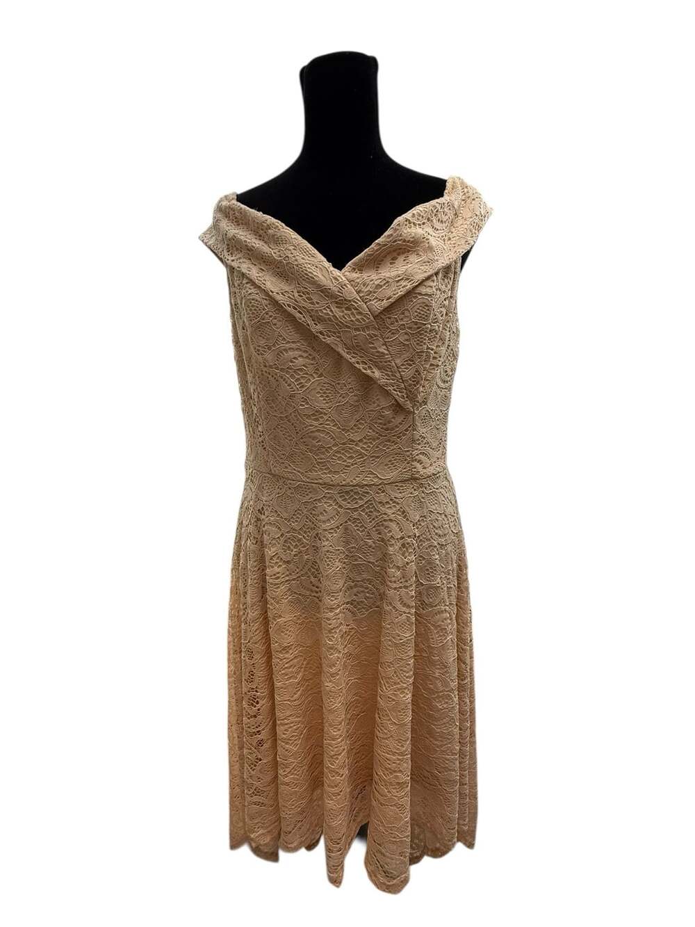 Homrain Women's Elegant Off-the-Shoulder Lace High-Low Cocktail Party Dress